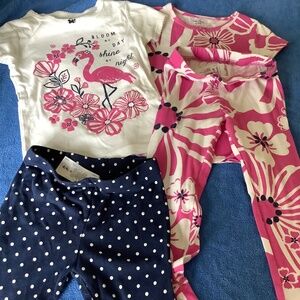 GIRLS CARTERS PJS size 4T Bundle of 4 sets